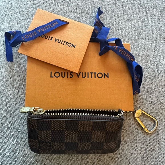 Pre-loved Louis Vuitton Card Holder & Key Pouch in damier ebene - Picture 3 of 11